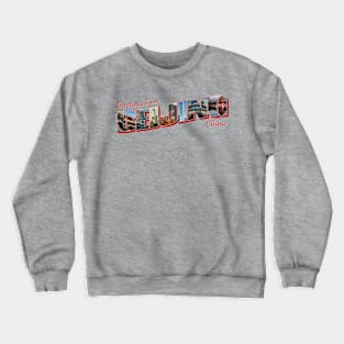 Greetings from Beijing in China Vintage style retro souvenir Crewneck Sweatshirt